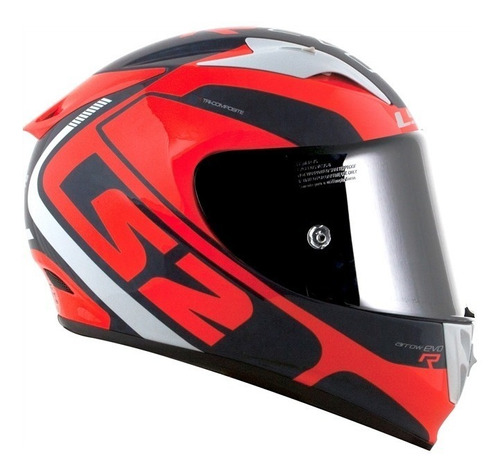 Remaining Value: casco Ls2 Ff323 Arrow C Sting, color naranja/azul, talla 58