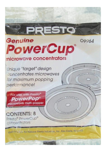 Taza Concentradora Microonda Powercup Popcorn