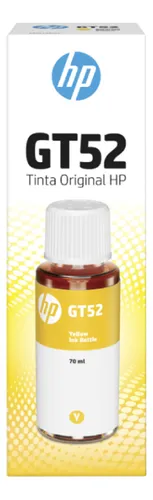 Hp Gt52 Tinta De Impresora Yellow 70ml