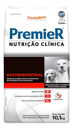 Premier Gastrointetinal Raças Med E Grandes 10 Kg