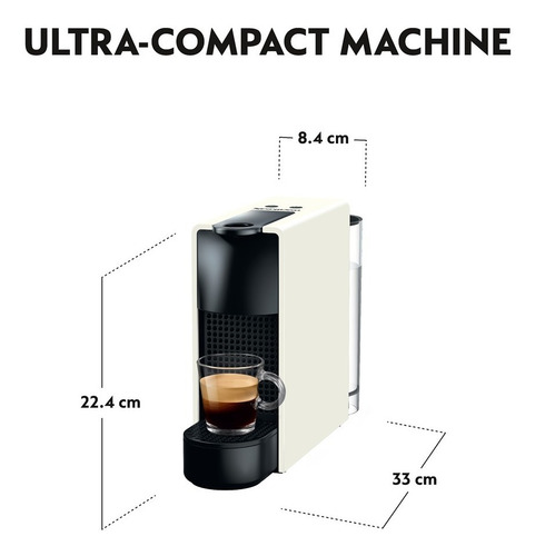 Imagen 8 de 10 de Cafetera Nespresso Essenza Mini Con Espumador De Leche