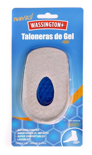 Imagen 2 de 7 de Taloneras Wassington Gel Silicona Plantilla Deportiva