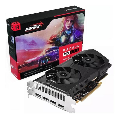 Tarjeta de video AMD Sentey  Gaming Radeon RX 500 Series RX 580 Dual Fan Gaming 8GB