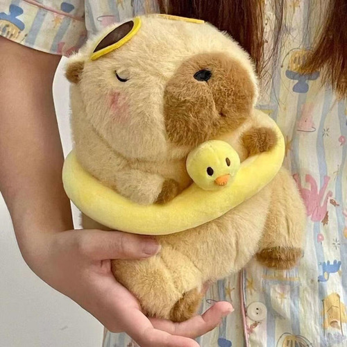 Peluche De Capibara Con Forma De Anillo De Natación De Veran
