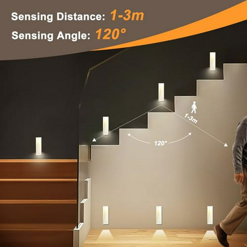 Foco Led Empotrado Con Sensor De Movimiento 3w Para Escalera