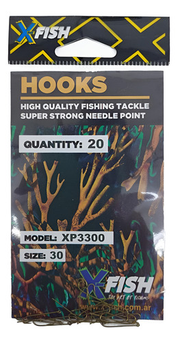 Anzuelos Mojarreros Pesca Mojarra X 30 Unidades X-fish