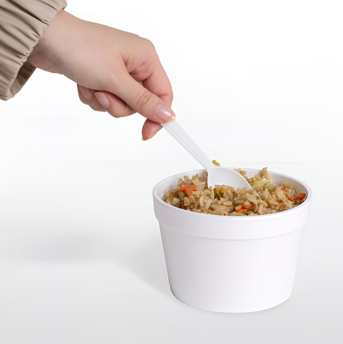 Vaso Térmico 1/2 Litro Reyma Desechable Caja 500 Piezas Color Blanco