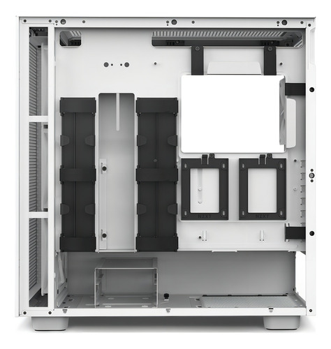 Gabinete Nzxt H7 Flow Rgb Cristal Templado Mid Tower Atx Wh Color Blanco