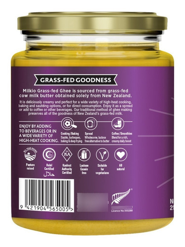 Imagen 3 de 6 de Ghee Grass Fed Pack 6 X 250ml Kosher Halal Glunten Free