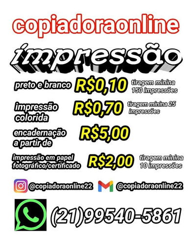 Imagem 1 de 5 de Impressão P/b , Encadernação, Impressão Colorida, Apostila