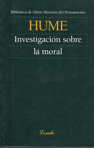 Investigacion Sobre La Moral - Hume - Losada