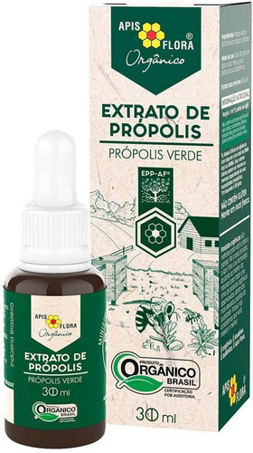 Extrato De Propólis Verde Orgânico Apis Flora 30ml