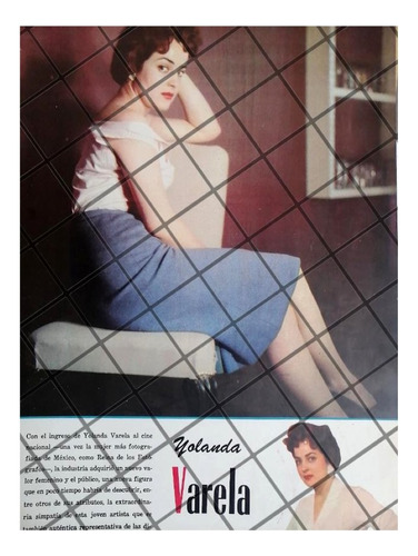 Afiche Retro Inicios De Actriz. Yolanda Varela 1956