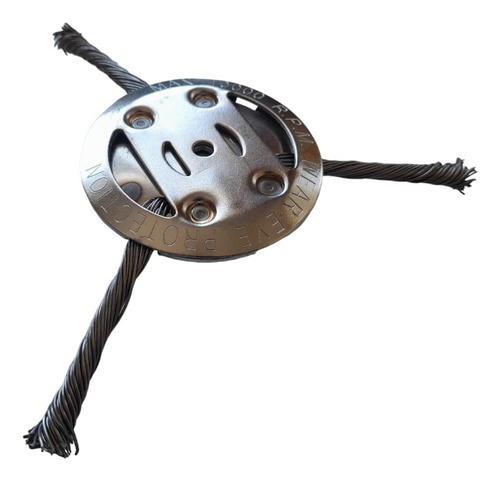 Disco Escova Aço 3 Hastes P/ Roçadeira Elétrica 24v