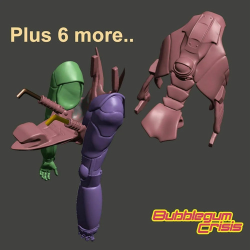Bubblegum Crisis Priss Suit Archivo Stl Para Impresión 3d