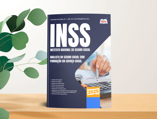 Apostila Completa Analista Do Seguro Social - Serviço Social - Inss 2025 - Editora Opção