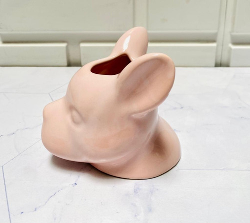 Mate Diseño Perro Bulldog Color Rosa