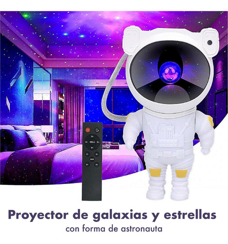 Astronauta Proyector Galaxia Estrellas Starry Night