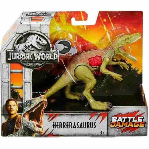 Figura de acción Herrerasaurus de Mattel Battle Damage