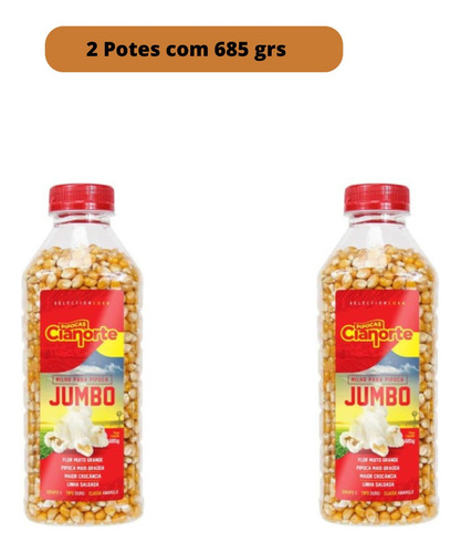 Milho Amarelo Tipo Jumbo Pipoca De Cinema  685g Cianorte 2pt