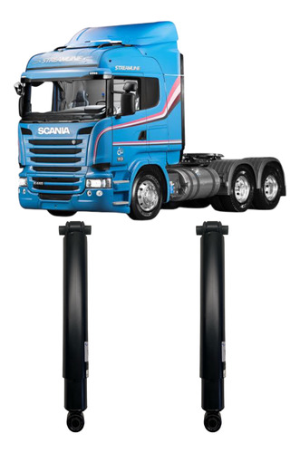 Amortecedor Traseiro Suspensão Scania P340 G400 G420 440 Par