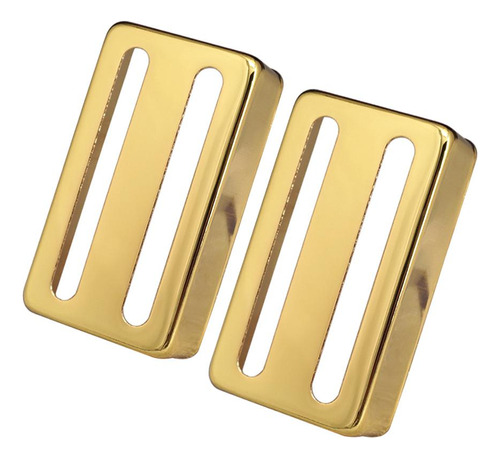 2pcs Captador Humbucker Latão Duas Linhas Para Dourado