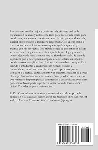 Libro : El Metodo Zettelkasten Como Tomar Notas De Forma...