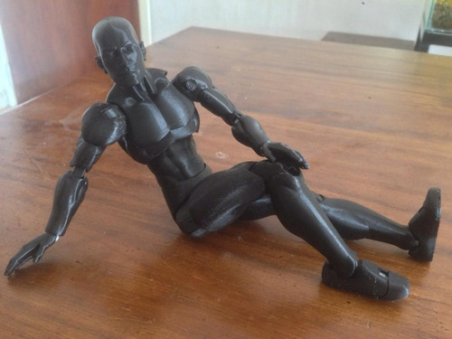 Imagen 2 de 10 de Maniquí Muñeco Articulado 24cm Para Dibujo Y Animación 3d