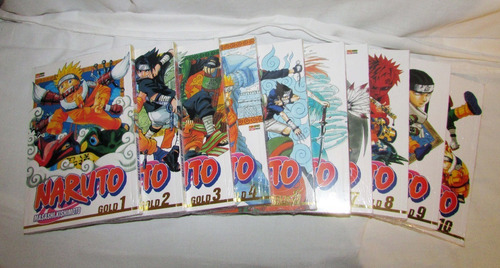Mangás Naruto Gold Vols. 1 Ao 10 + 1 Brinde! (em Português) (Usado)