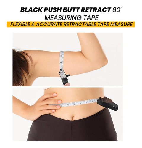 Conjunto De Cinta De Medición De Cuerpo Retráctil De Doble |