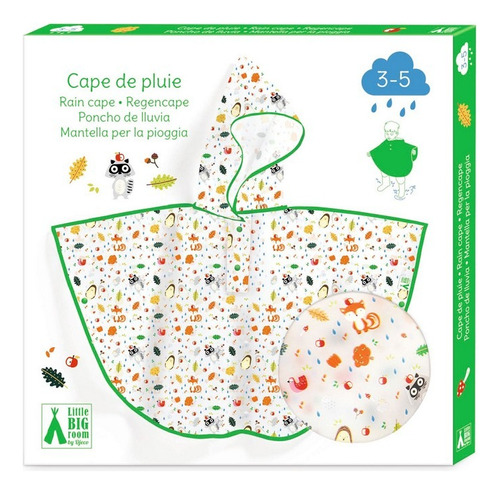 Capa De Lluvia Infantil Animales Djeco Cadaqués Kids