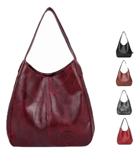 Mochila Grande Vintage De Piel Para Mujer, Bolso De Homb [u]