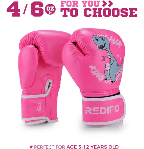 Redipo Guantes De Boxeo Para Niños Y Niñas, Guantes De En...
