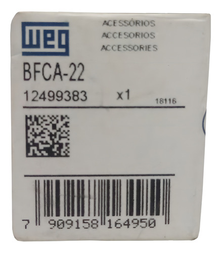 Bloque de contactos auxiliares frontales Weg Bfca-22 2na+2nf