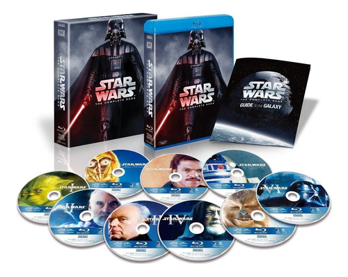 Star Wars The Complete Saga 9 Blu Ray Nuevo Importado