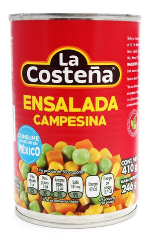 La Costeña Ensalada Campesina Lata 410 Gr