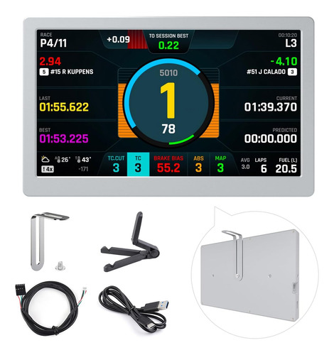 Monitor Lateral Ips De 7 Pulgadas De Waveshare, Monitor Exte