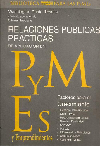 Libro Relaciones Públicas Prácticas De Aplicacion Pymes Y Em