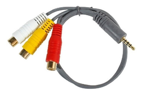 Imagen 1 de 2 de Cable Mini Plug 3.5mm A 3 Rca Hembra Ade Ramos
