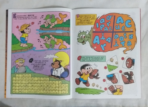 Revista Turma Da Mônica Você Sabia Folclore N 3 Passatempos (Usado)