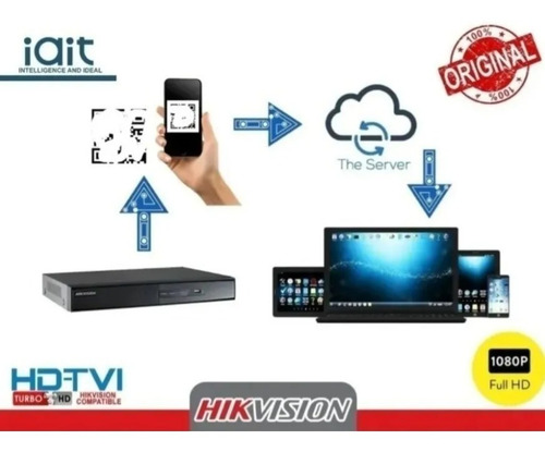 Imagen 5 de 5 de Kit Hikvision 8 Camara Noturno Color Vu Audio 1080p 1tb