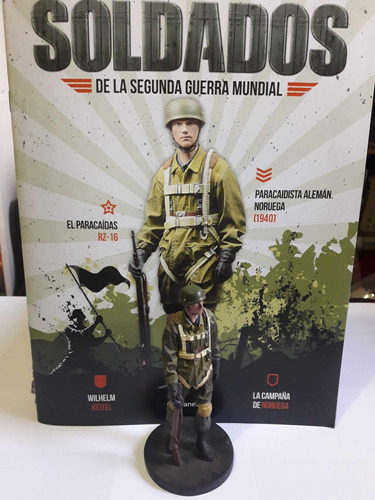 Figura Soldado Paracaidista Alemán Noruega Ii Guerra Mundial