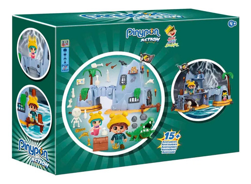 Pinypon Action Duki Dariel Isla Pirata Verde