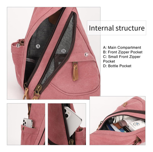 Kl928 Sling Bag Mochila Cruzada Pequeña Mochila Informal De