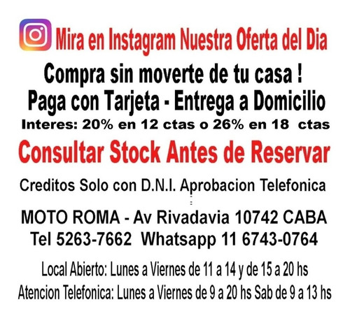Gilera Yl 200 18ctas$9.956 Motoroma Custom