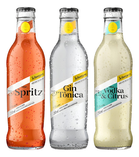 Drink Pronto Schweppes - Gin Tônica De 250ml - 12 Unidades