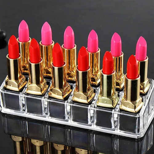 Miao Jin 2pcs Organizador De Lápiz Labial Acrílico De 12 Ran