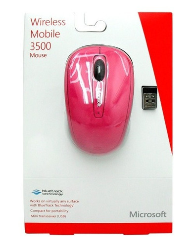 Mouse Microsoft Wireless Mobile 3500 Magenta