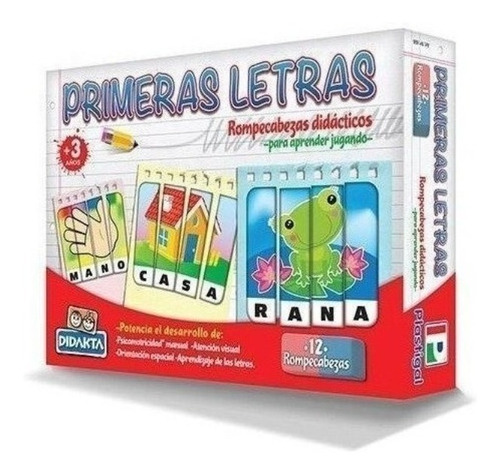 Juego De Mesa Plastigal Didakta Primeras Letras Didactico 