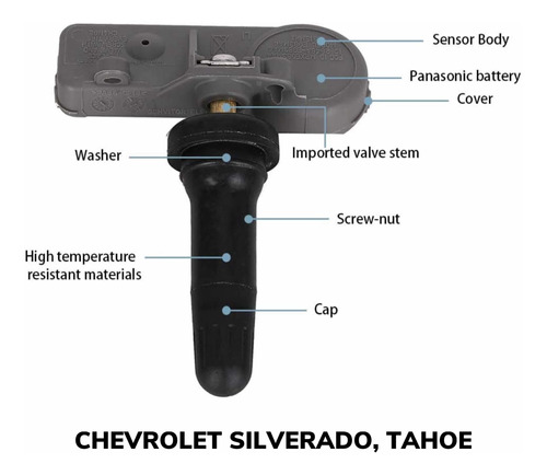 Sensor Tpms Chevrolet Silverado 07/14
